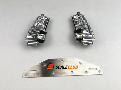 Scaleclcub model RC 1/14 Volvo Tamiya Fh750 integrated flowing headlight