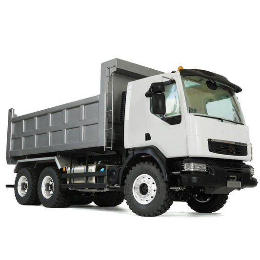 LESU 1/14 Volvo Truck Model 6x6 Dump Truck Three-axle Full Drive F-Frame Hydraulic System
