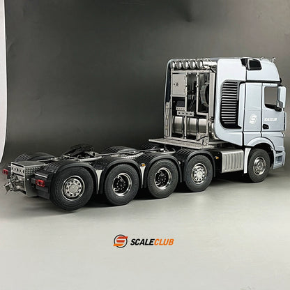 scaleclub 1/14 Tamiya benz 10X10 heavy-duty trailer European truck SLT large transport truck full metal finished chassis