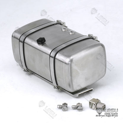 LESU G-6239 1/14 Truck Model 3348 Stainless Steel Flat Simulation Hydraulic Tank Tamiya Truck Universal Upgrade Modification