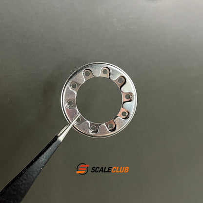 Scaleclub 1/14 tractor truck dump truck power shaft head hub guard ring cover plum blossom style