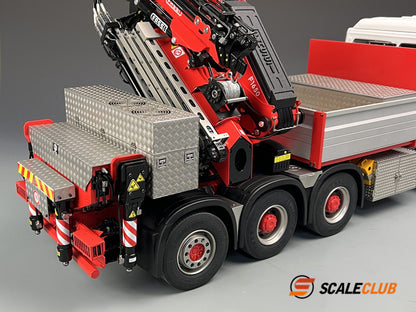 Scaleclub 1/14 MAN F2000 8x8 with rear wheel steering F1650 truck crane full metal remote control