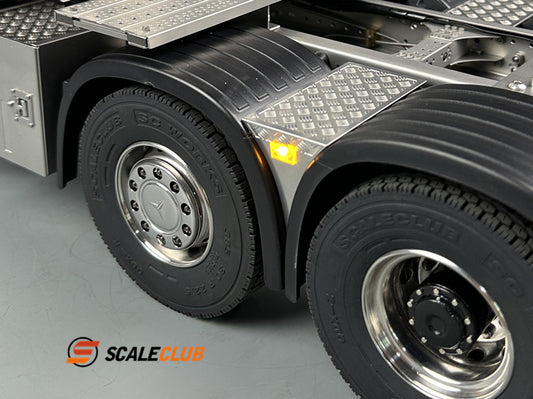 Scaleclub1/14 Tamiya Truck Trailer Truck Fender Checkered Plate Lights Width Lights Side Lights