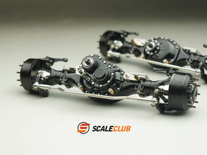 Scaleclub 1/14 tractor mud truck upgrade metal lock differential planetary steering front axle
