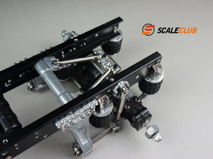 Scaleclub Tamiya tractor for Mercedes-Benz, Scania, and MAN, single-axle rear axle airbag suspension system