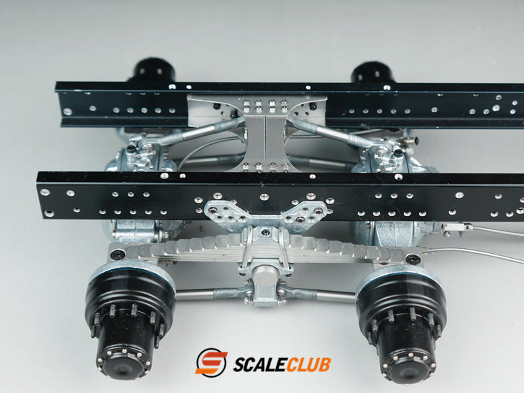scaleclub 1/14 mud tractor new style wheel reduction lock differential break transmission power rear axle