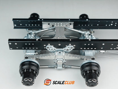 scaleclub 1/14 mud tractor new style wheel reduction lock differential break transmission power rear axle