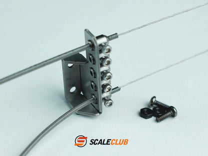 Scaleclub mud tractor climbing off-road locking bridge locking line fixed seat pull cable seat