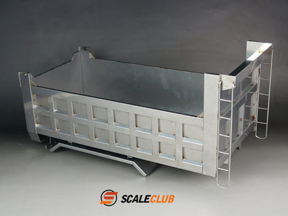 scaleclub stainless steel sheet metal domestic mud bucket mud bucket 1/14 carriage truck bucket