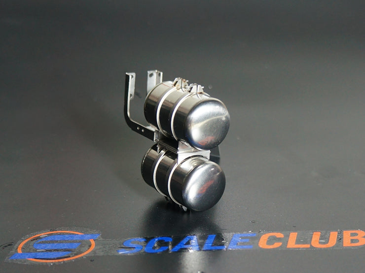 For Tamiya 1/14 tractor truck mud truck four gas tank simulation metal upgrade parts diameter 23mm SCALECLUB QG4-TY-1