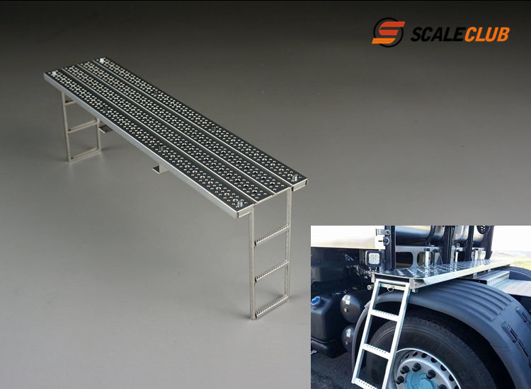 SCALECLUB Tamiya 1:14 tractor upgrade metal beam work platform telescopic stair treads