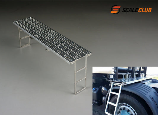 SCALECLUB Tamiya 1:14 tractor upgrade metal beam work platform telescopic stair treads