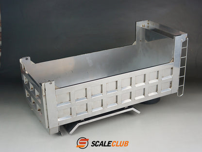 scaleclub stainless steel sheet metal domestic mud bucket mud bucket 1/14 carriage truck bucket