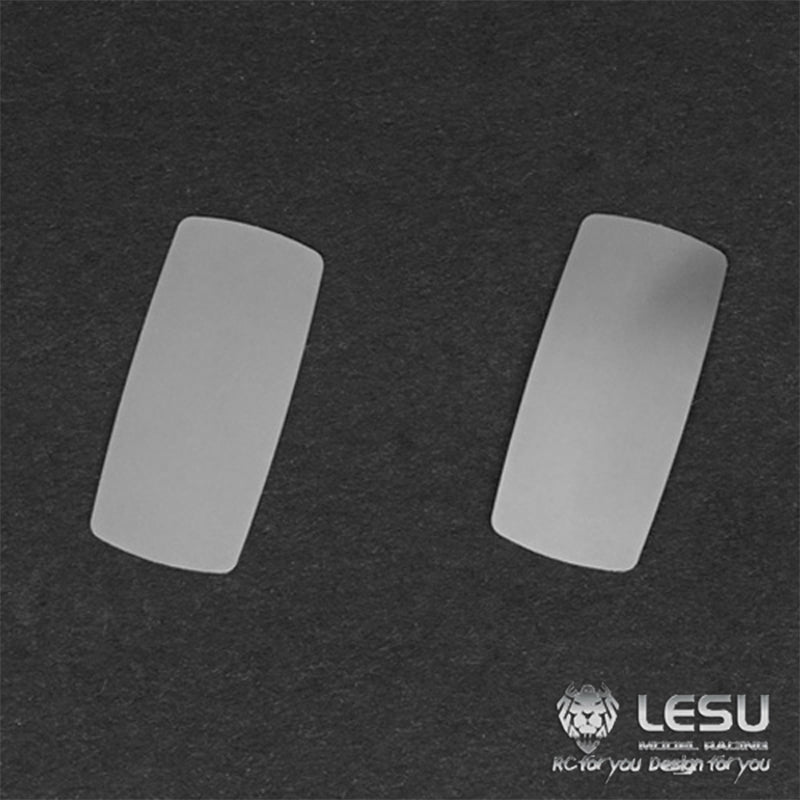 LESU 1/16 loader model rear view lens stainless steel simulation accessories