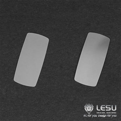 LESU 1/16 loader model rear view lens stainless steel simulation accessories