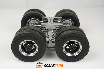 scaleclub 1/14 mud tractor new style wheel reduction lock differential break transmission power rear axle