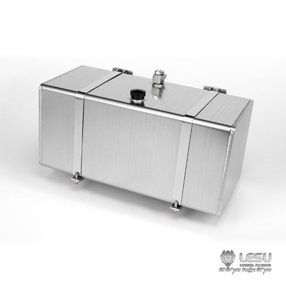LESU G-6107 1/14 Truck Model Square Stainless Steel Welded Hydraulic Tank Tamiya Truck Model Upgrade Modification or DIY