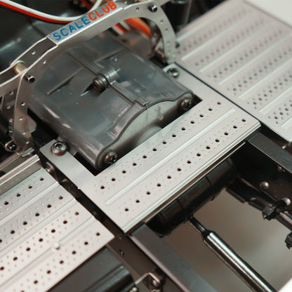 SCALECLUB For Tamiya 1/14 Tractor Truck Gearbox Metal Upgraded Pedal Workbench Original Installation TB-TY-1