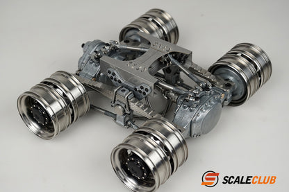 scaleclub 1/14 mud tractor new style wheel reduction lock differential break transmission power rear axle