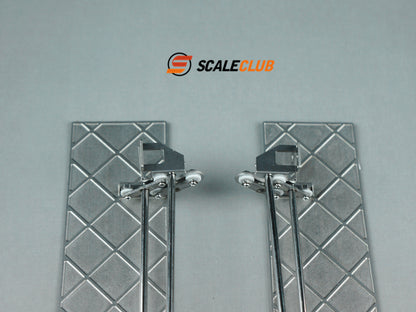 Scaleclub Tamiya trailer truck Scania side panels movable bracket movable spoiler