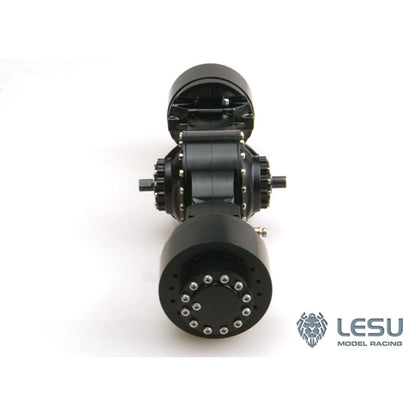 LESU 1/16 loader engineering vehicle RD-2002 lock differential through wheel side reduction Axles RC modified Axles