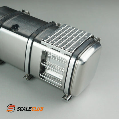 scaleclub 1/14 Tamiya tractor truck fuel tank with metal pedals