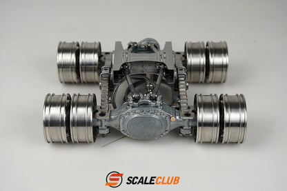scaleclub 1/14 mud tractor new style wheel reduction lock differential break transmission power rear axle