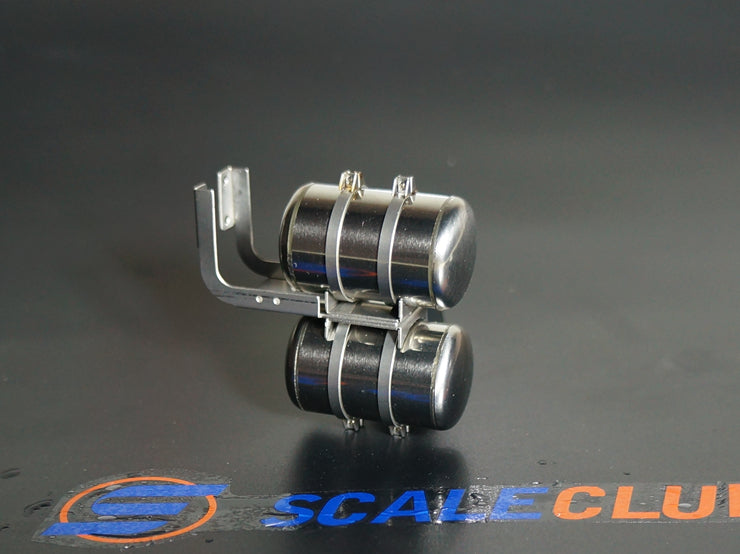 For Tamiya 1/14 tractor truck mud truck four gas tank simulation metal upgrade parts diameter 23mm SCALECLUB QG4-TY-1