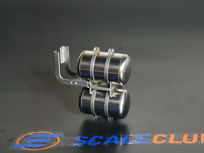 For Tamiya 1/14 tractor truck mud truck four gas tank simulation metal upgrade parts diameter 23mm SCALECLUB QG4-TY-1