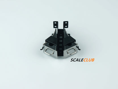 SCALECLUB Tamiya 1:14/16 universal tractor mud head metal spare tire rack anti-slip