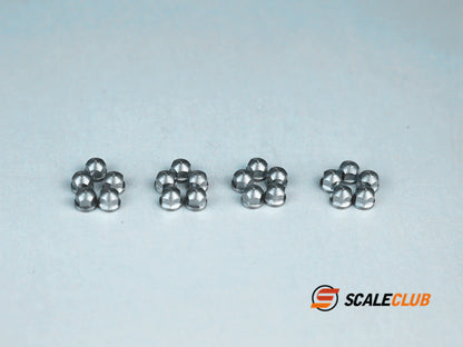 Scaleclub 1/14 3mm round head wheel nut precision CNC production process