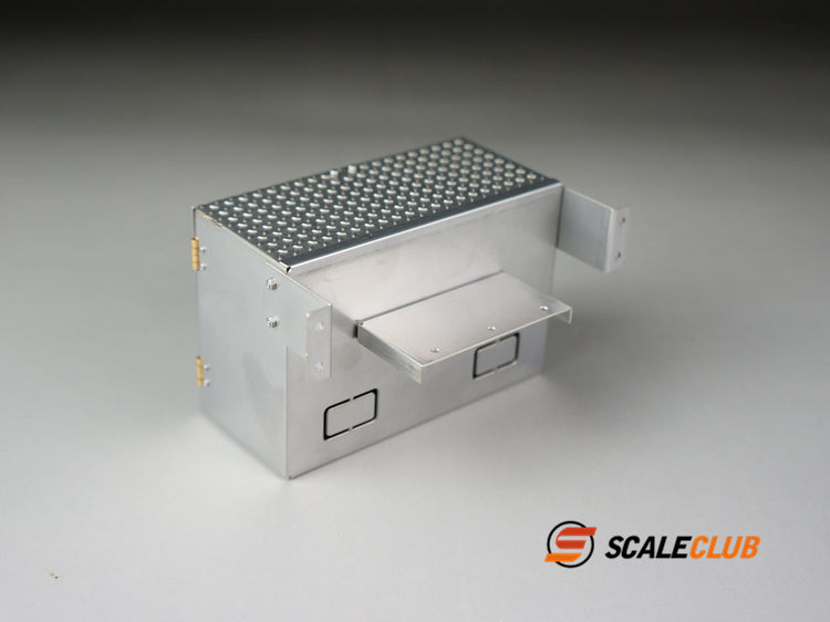 Scaleclub 1/14 Tamiya tractor truck dump truck ton truck metal with anti-slip texture 90mm tool box