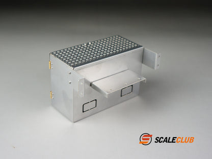 Scaleclub 1/14 Tamiya tractor truck dump truck ton truck metal with anti-slip texture 90mm tool box