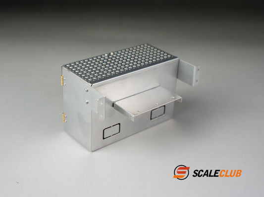 Scaleclub 1/14 Tamiya tractor truck dump truck ton truck metal with anti-slip texture 90mm tool box