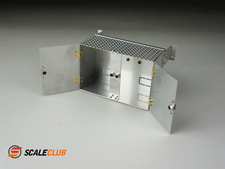 Scaleclub 1/14 Tamiya tractor truck dump truck ton truck metal with anti-slip texture 90mm tool box