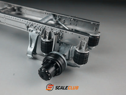 Scaleclub Tamiya tractor for Mercedes-Benz, Scania, and MAN, single-axle rear axle airbag suspension system