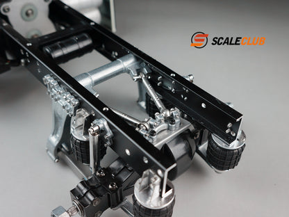 Scaleclub Tamiya tractor for Mercedes-Benz, Scania, and MAN, single-axle rear axle airbag suspension system