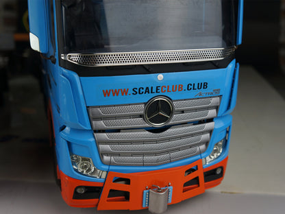 Scaleclub 1/14 Tamiya Benz Scania tractor truck upgraded metal front stone mesh