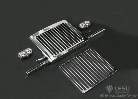 1/14 American truck front bumper GW-K001 Tamiya tractor king grille front bumper electroplating model LESU