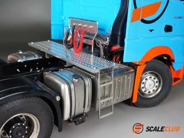 SCALECLUB Tamiya 1:14 tractor upgrade metal beam work platform telescopic stair treads