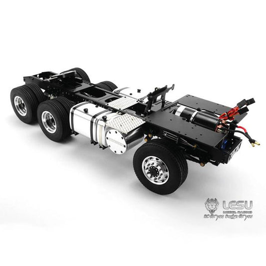LESU 1/14 Tamiya Scania R620 R470 tractor truck 6X6 metal chassis tractor remote control toy model