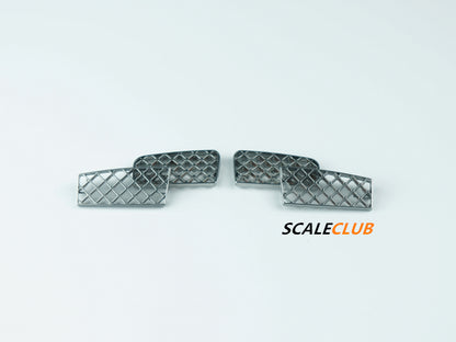 SCALECLUB Tamiya 1:14/16 universal tractor mud head metal spare tire rack anti-slip