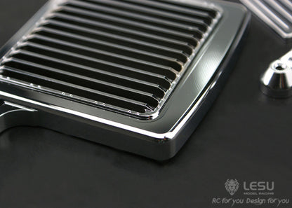 1/14 American truck front bumper GW-K001 Tamiya tractor king grille front bumper electroplating model LESU
