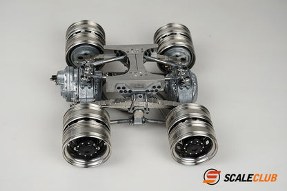 scaleclub 1/14 mud tractor new style wheel reduction lock differential break transmission power rear axle