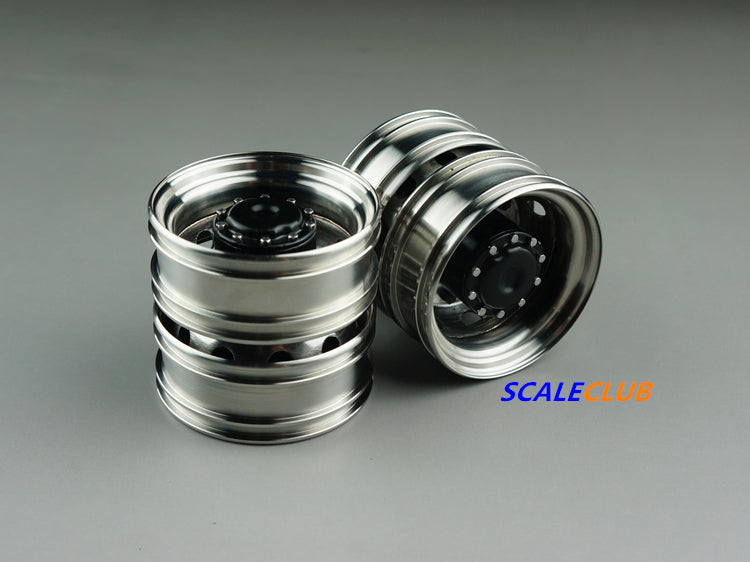 SCALECLUB Tamiya 1:14 tractor mud head universal upgrade metal rear wheel hub