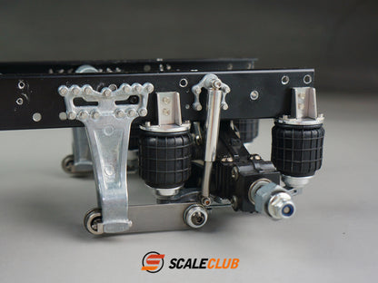 Scaleclub Tamiya tractor for Mercedes-Benz, Scania, and MAN, single-axle rear axle airbag suspension system