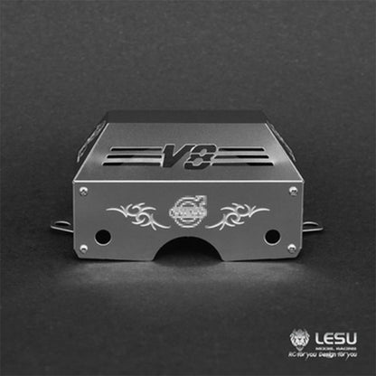 LESU 1/14 truck Tamiya tractor gearbox metal cover decoration modification accessories