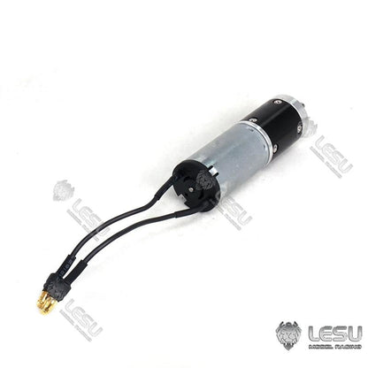 LESU 1/14 large torque belt planetary reduction steel tooth brush motor small volume engineering excavator model turntable motor