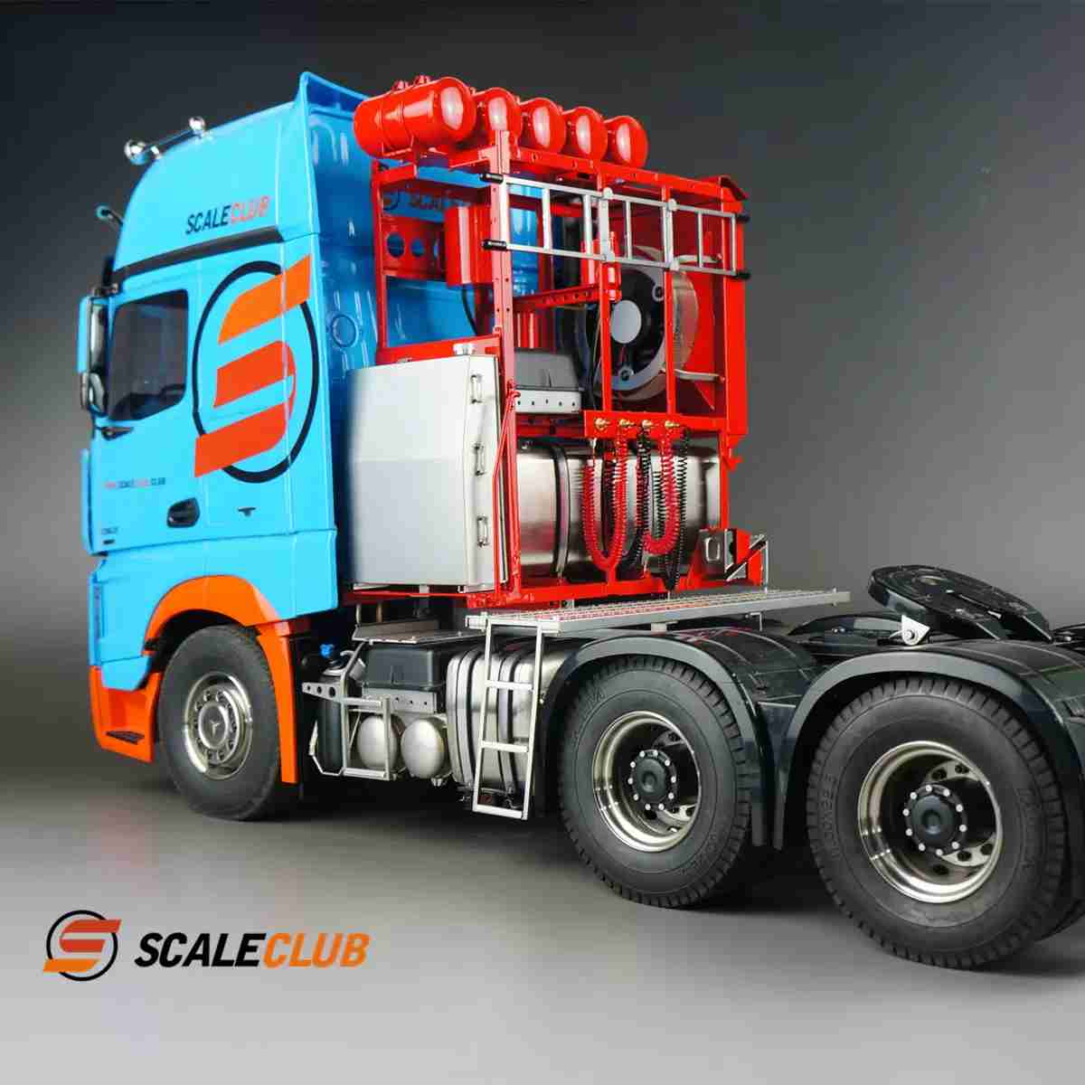 Scaleclub Metal Stainless Steel Equipment Rack SBJ-BZ-1 for 1/14 Tamiya LESU 1851 3363 RC Heavy Duty Towing Truck Model Parts
