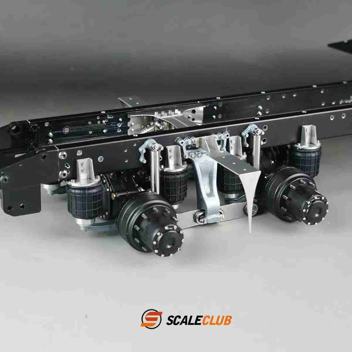 Scaleclub 1/14 Tamiya tractor truck dump truck upgraded single bracket 8 airbag suspension system